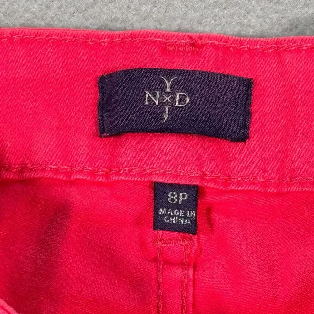 NYDJ Jeans Womens 8P Crop Pink‎ Pants Cropped Slim Fit Casual Capri Style